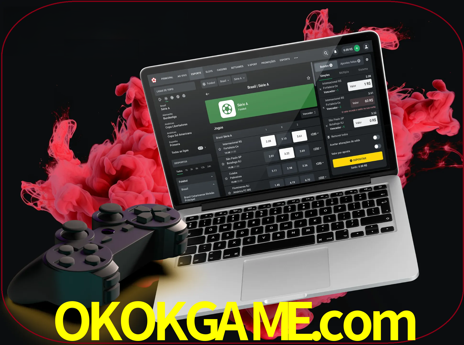 Visite a secção especial de jogos de vídeo em okokgame para descobrir em que jogos pode apostar e ganhar muito dinheiro.