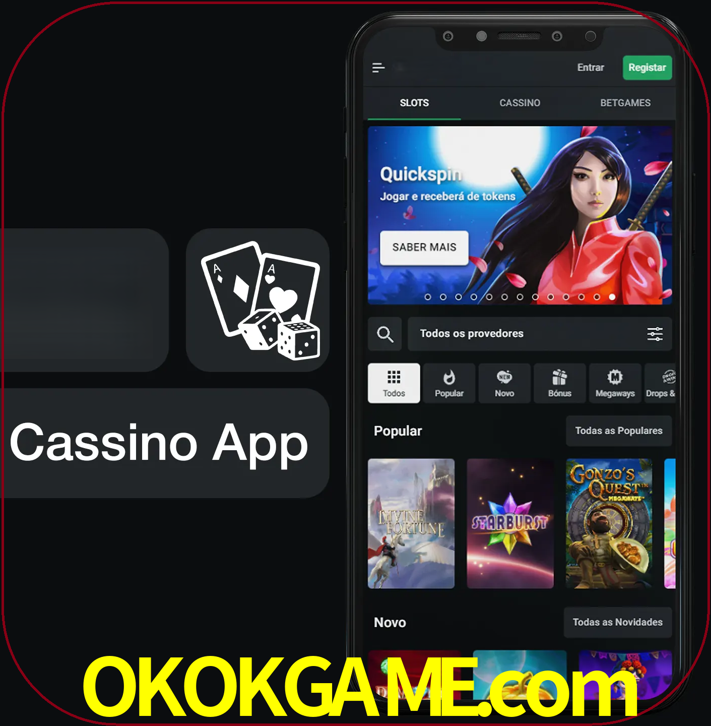 Jogue jogos de cassino e ganhe.