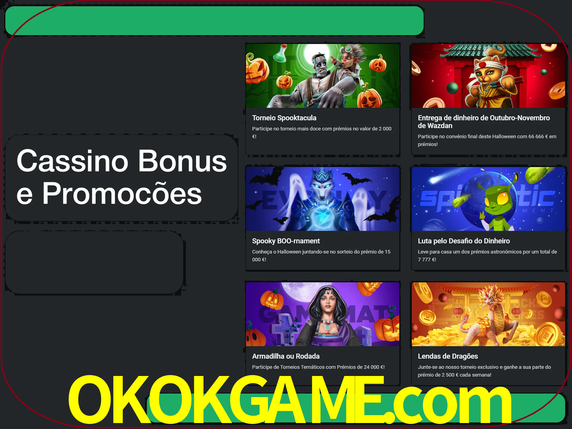 Verifique se há novos bônus de cassino para reivindicar.