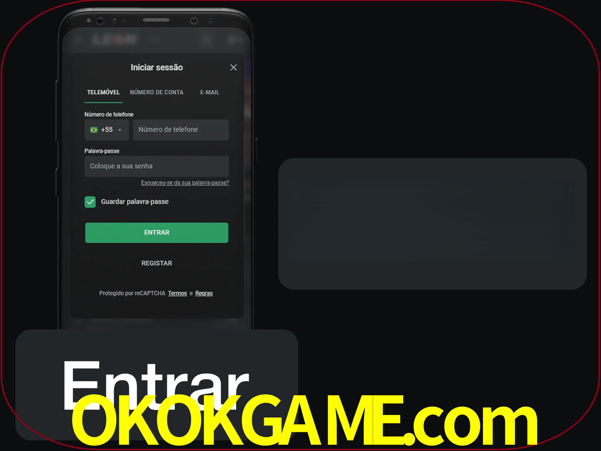 Faça o login para começar a apostar e jogar no cassino.
